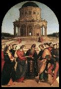 RAFFAELLO Sanzio Spozalizio (The Engagement of Virgin Mary) af USA oil painting artist